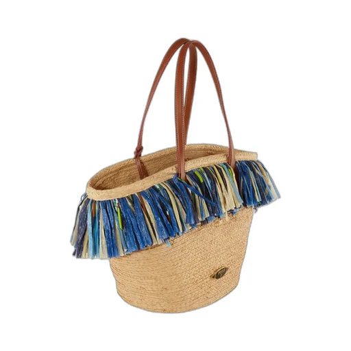 Pucci Puccing Logo Plaque Fringed Beach Bag