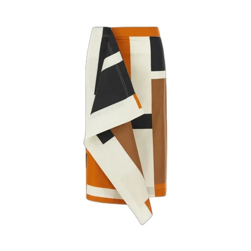Fendi Maxi Ff Printed Skirt