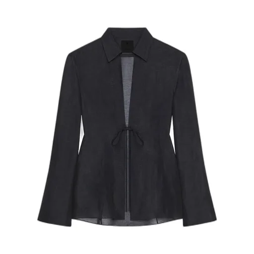 Shirt In Silk And Linen