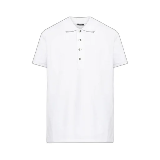 Balmain Short-Sleeve Polo Shirt