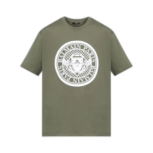 Balmain Logo Printed Crewneck T-Shirt