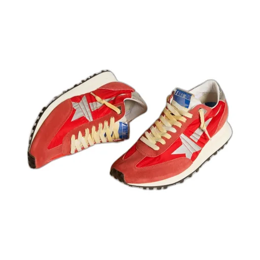 Golden Goose Deluxe Brand Star Laminated Lace-Up Sneakers