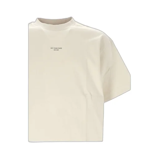 Drle De Monsieur Slogan Printed Crewneck T-Shirt