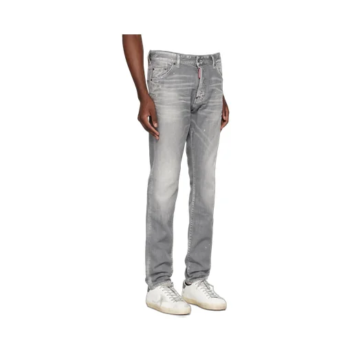 Dsquared2 Logo-Patch Distressed Jeans