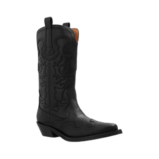 Square-Toed Short Boots
