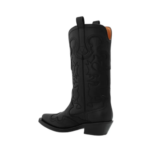 Square-Toed Short Boots