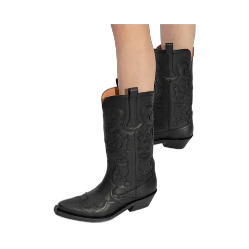 Square-Toed Short Boots