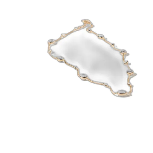 Metal Bracelet With Crystals