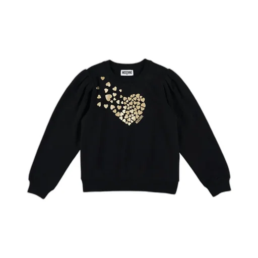 Moschino Kids Heart Printed Crewneck Sweatshirt