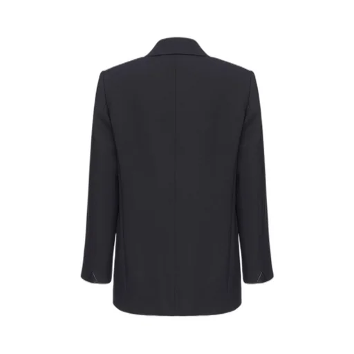 Pinko Double-Breasted Tailored Twill Blazer