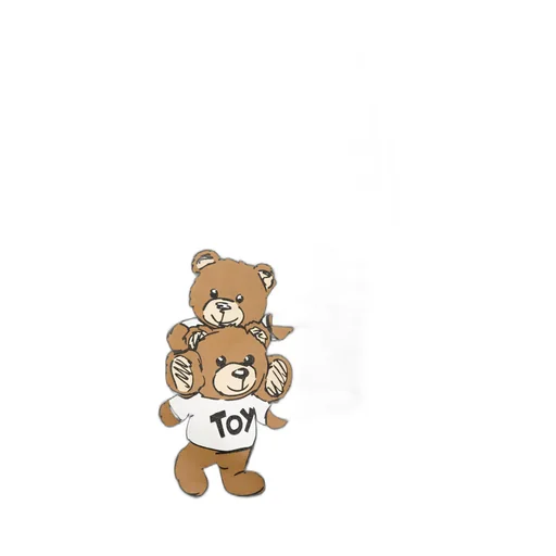 Moschino Kids Teddybear-Printed Zipped Hoodie