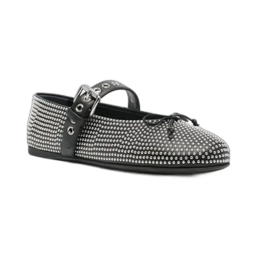 Calf Leather Ballerina Flats