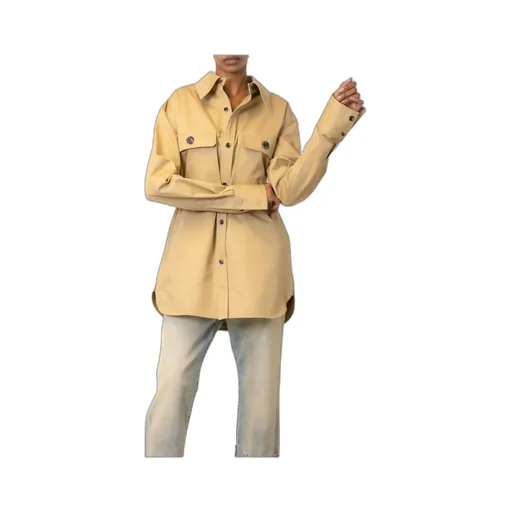 Straight-Point Collar Shirt