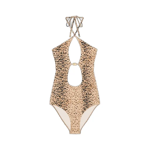 Swimsuit In Leopard Print Matte Jersey