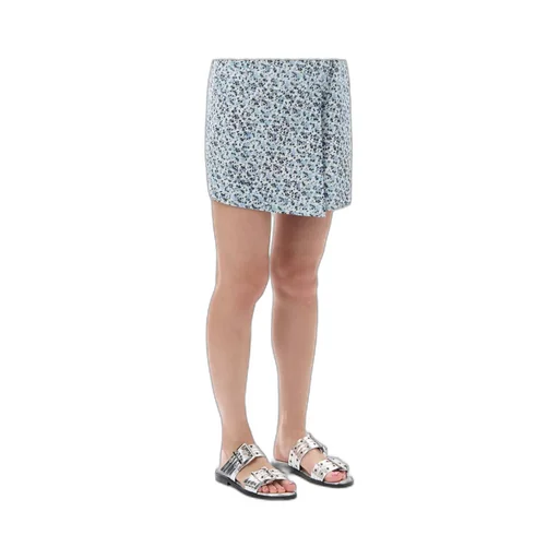 Ganni Eyelet Detailed Strap Buckle Slides