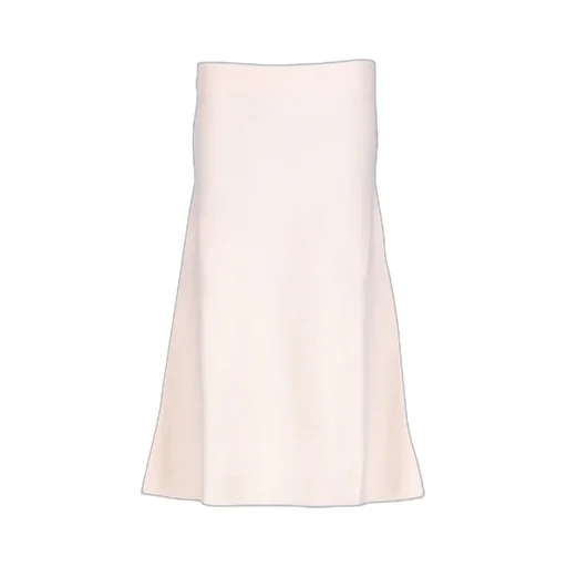 Boiled Wool Midi Skirt