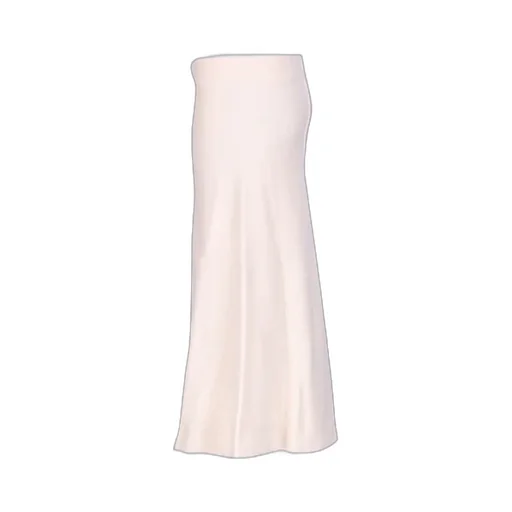 Boiled Wool Midi Skirt