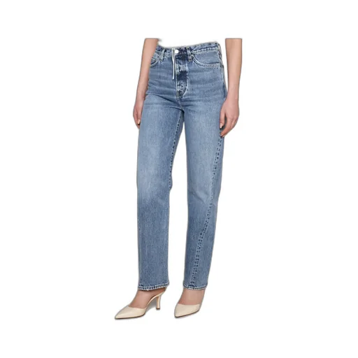 TotÊMe Logo Patch Straight-Leg Jeans