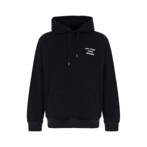 Drle De Monsieur Slogan-Printed Drawstring Hoodie