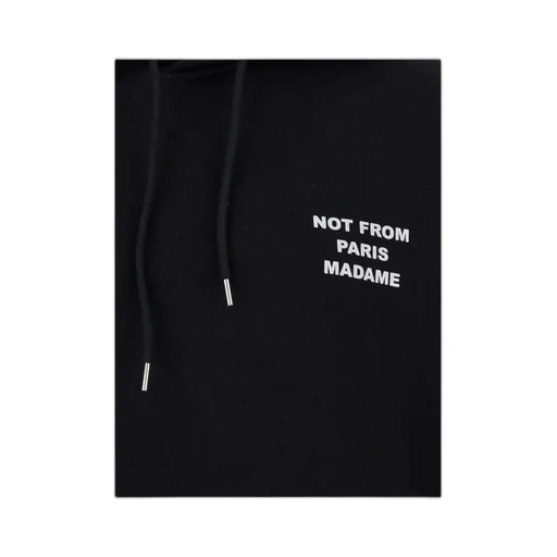 Drle De Monsieur Slogan-Printed Drawstring Hoodie