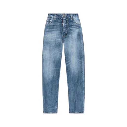 Dsquared2 Logo Tag Cropped Jeans