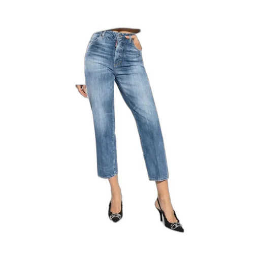 Dsquared2 Logo Tag Cropped Jeans