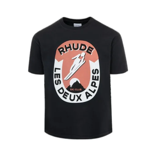 Rhude Logo Printed Crewneck T-Shirt