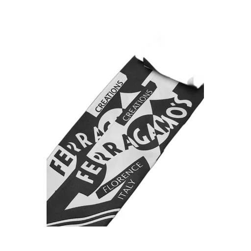 Salvatore Ferragamo Logo-Printed Pointed Tip Scarf
