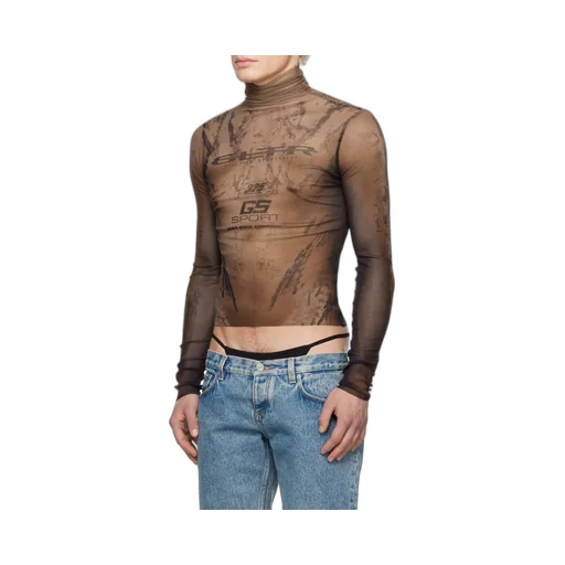 High-Necked Long-Sleeved T-Shirt