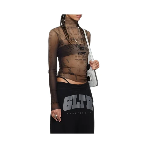 High-Necked Long-Sleeved T-Shirt
