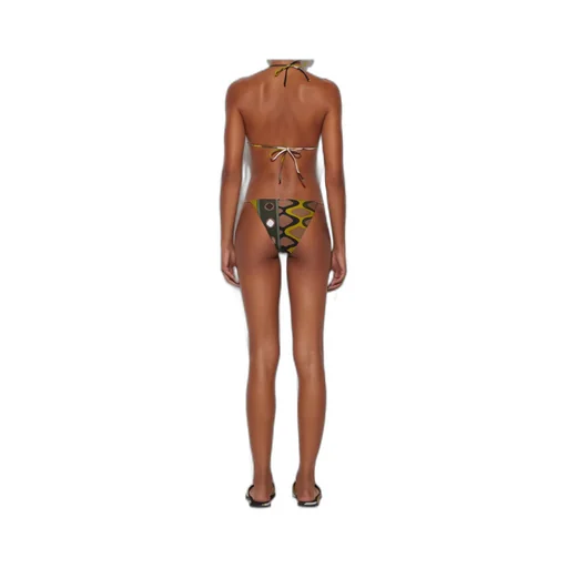 Pucci Graphic Printed Halterneck Bikini Top