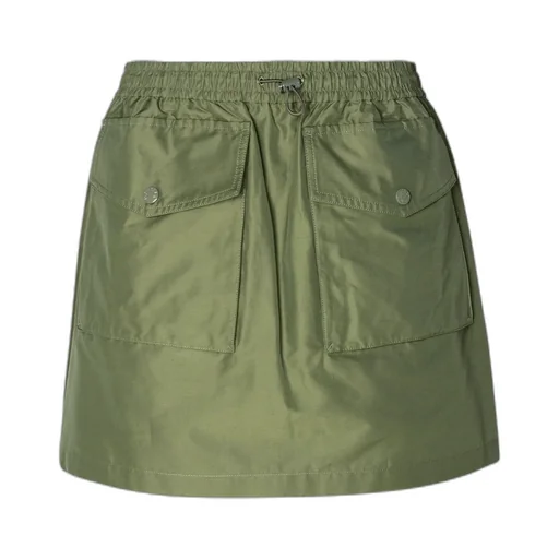 Elasticated-Waist Cargo Miniskirt