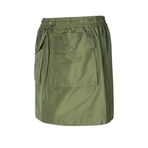 Elasticated-Waist Cargo Miniskirt