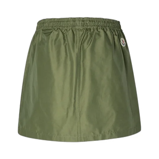 Elasticated-Waist Cargo Miniskirt