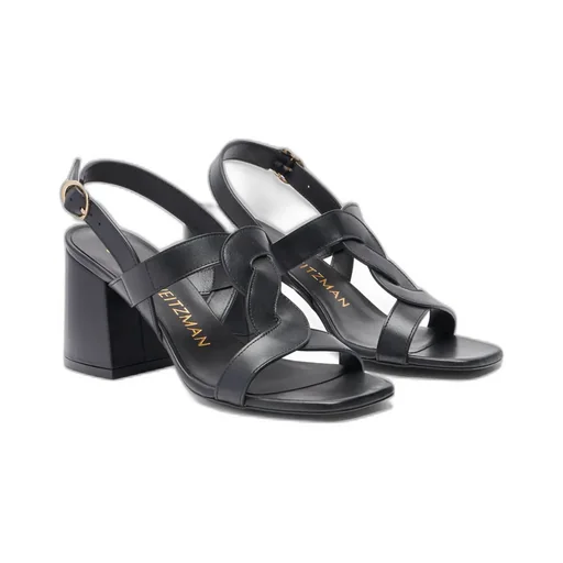 Square-Headed High-Heeled Sandals