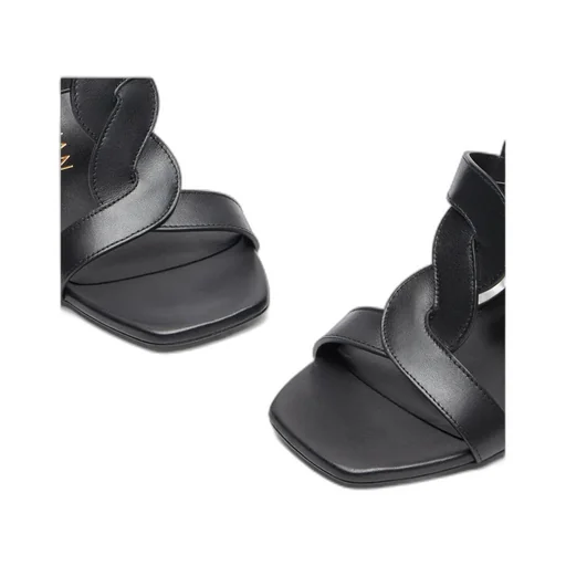 Square-Headed High-Heeled Sandals