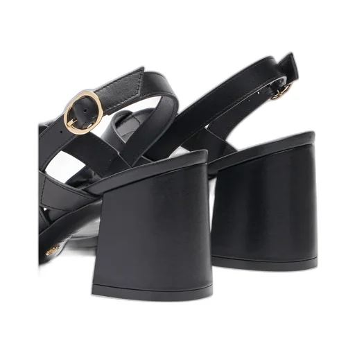 Square-Headed High-Heeled Sandals
