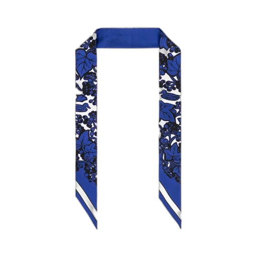 Ivy Floral-Print Silk Scarf