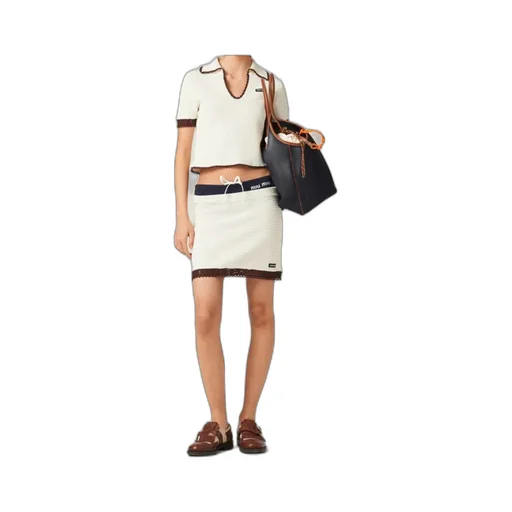 Crocheted Cotton Polo Shirt