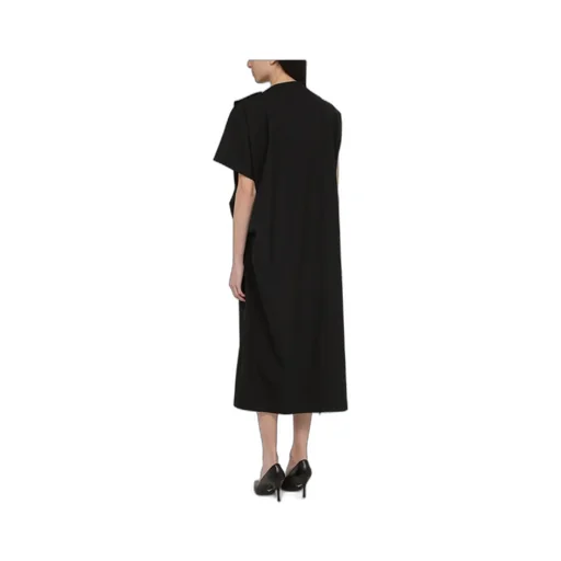 The Row Draped Asymmetrical Midi Dress