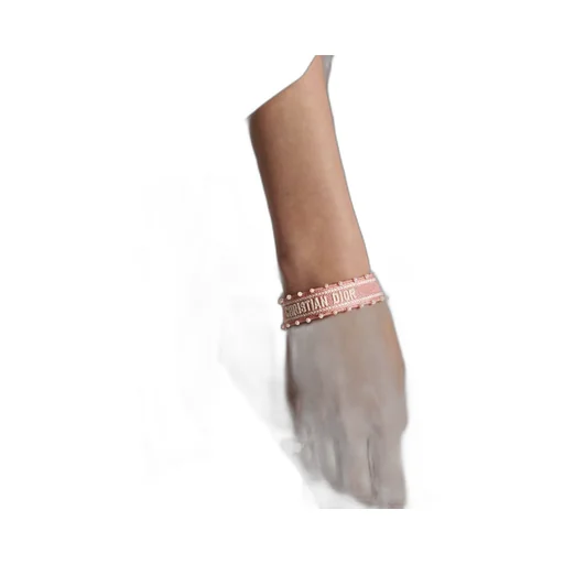 Embroidery And Resin Pearl Bracelet