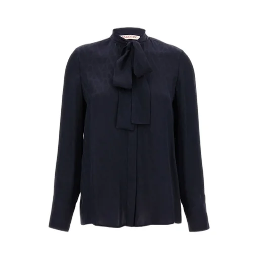 Valentino Toile Iconographe Jacquard Long-Sleeved Blouse