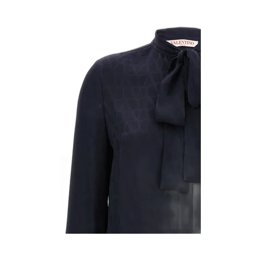 Valentino Toile Iconographe Jacquard Long-Sleeved Blouse