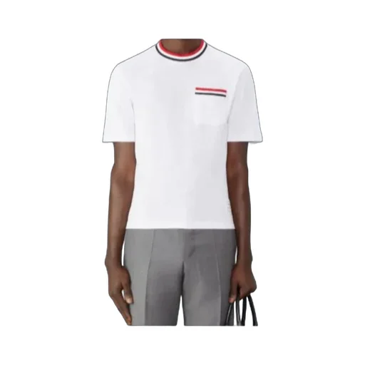 Pointelle-Knit Cotton T-Shirt