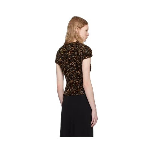 Tortoiseshell-Effect Chenille Top