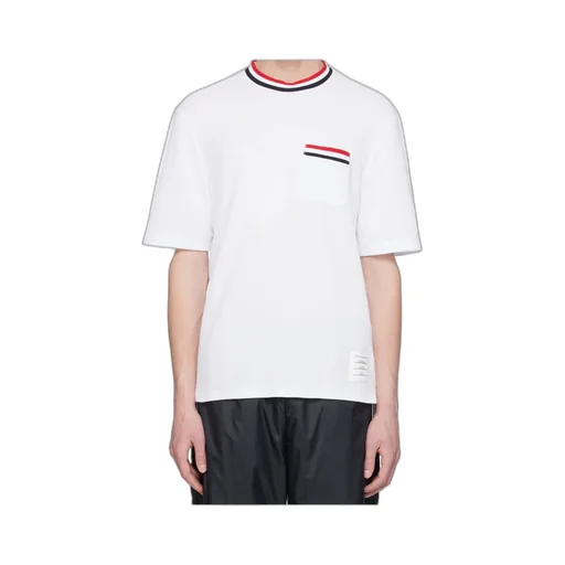 Pointelle-Knit Cotton T-Shirt