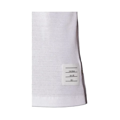 Pointelle-Knit Cotton T-Shirt