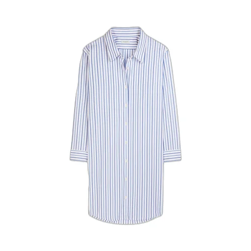 Striped Cotton Shirt Dress