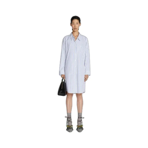 Striped Cotton Shirt Dress