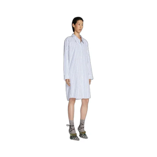 Striped Cotton Shirt Dress